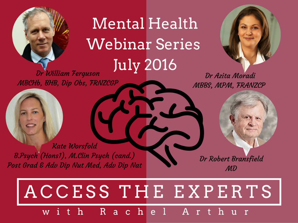A New Mental Health Education Initiative in July!  Rachel Arthur Nutrition