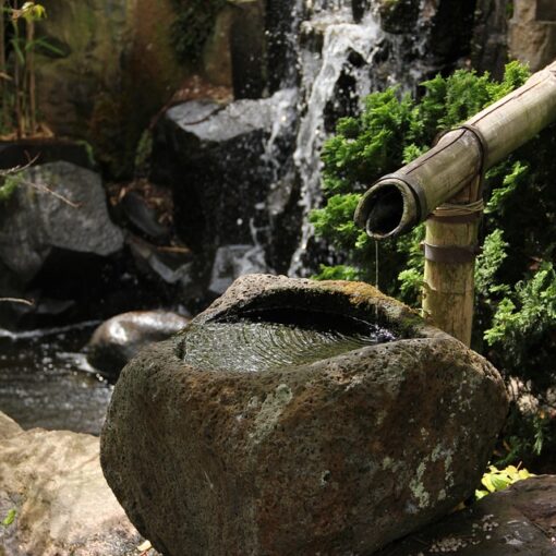 Stillness with the Filtered Water Tap (in lieu of a Japanese water feature!)
